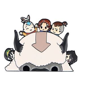 The Last Airbender Appa Aang's Loyal Sky Bison Enamel Pins